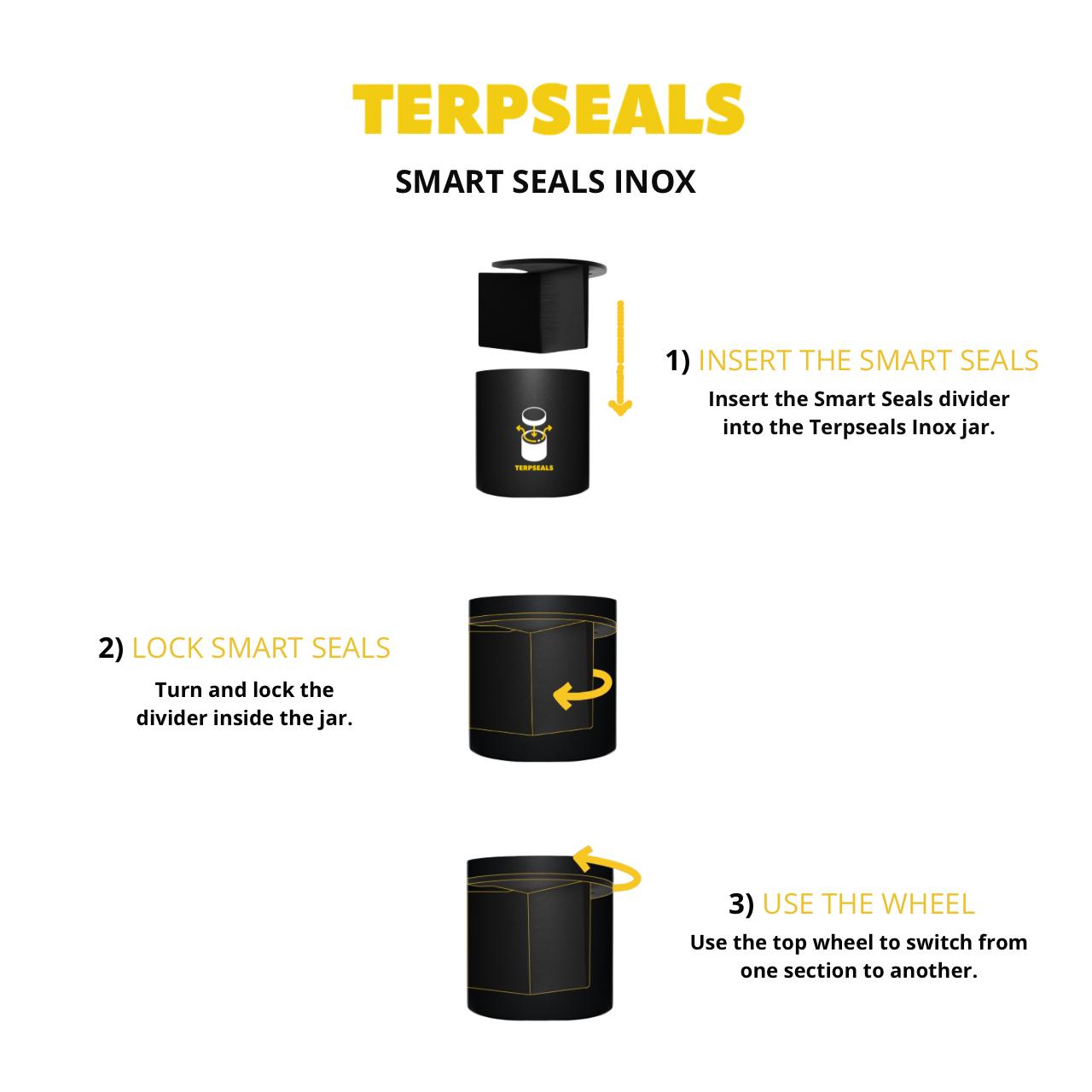 SMART SEALS INOX - DIVISORE DI BARATTOLI INOX TERPSEALS